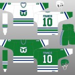 1985-86 Hartford Whalers Uniform Design